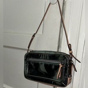 Coach flight bag poppy Silver 2013 and Tan shoulder Bag EUC